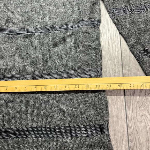 Part Two Mohair Small Grey Dress Knit Designer Striped - Picture 9 of 10